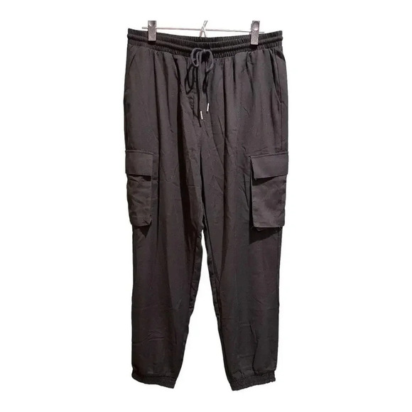 Zenana Outfitters Pants - Zenana Cargo Black Jogger Pants